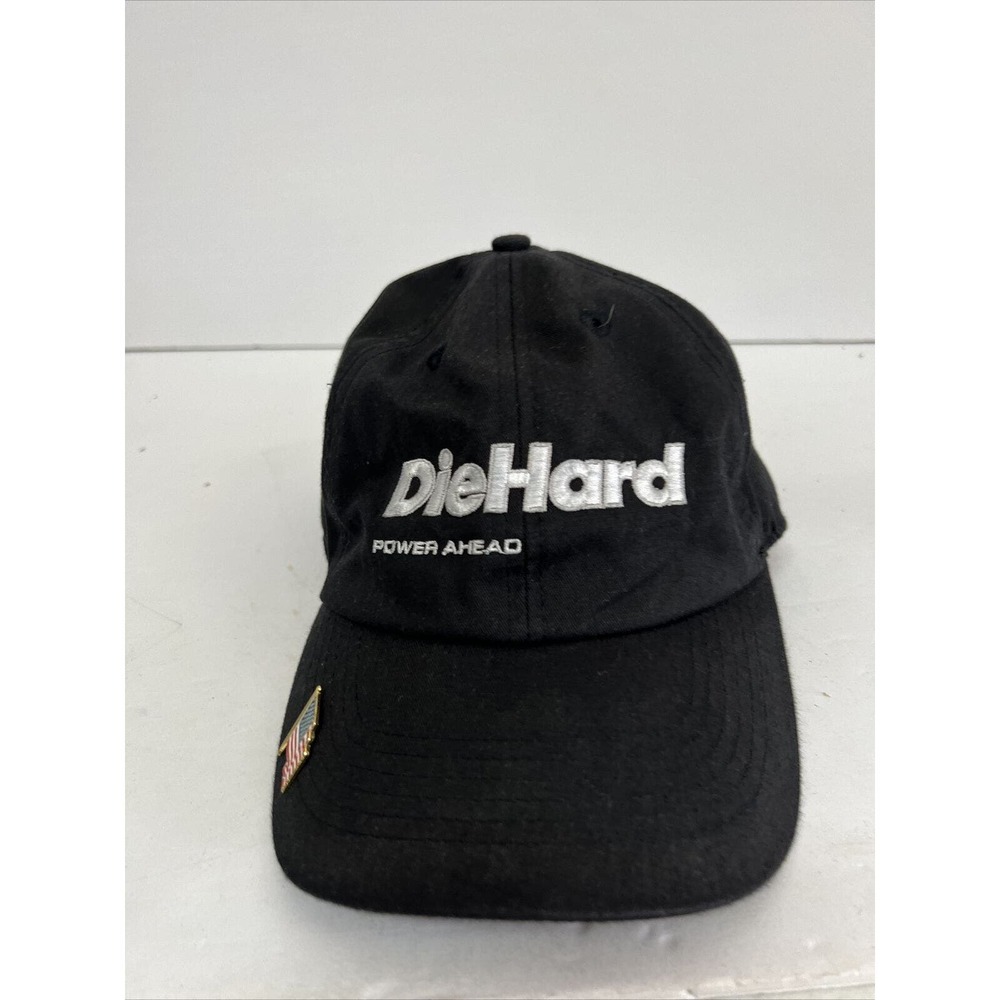 Die Hard Power Ahead Advance Black Baseball Cap Hat Adjustable Nascar
